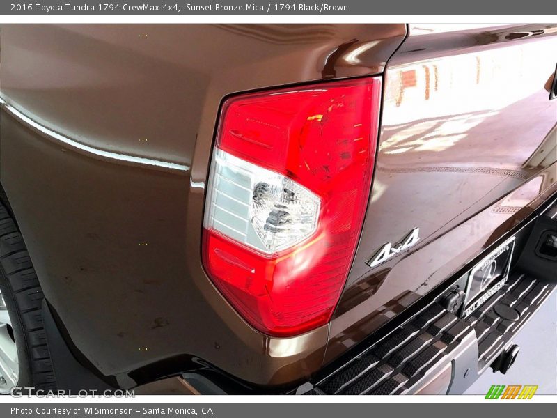 Sunset Bronze Mica / 1794 Black/Brown 2016 Toyota Tundra 1794 CrewMax 4x4