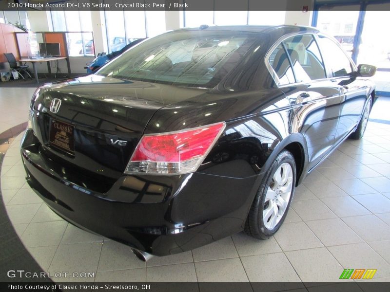 Crystal Black Pearl / Black 2010 Honda Accord EX-L V6 Sedan