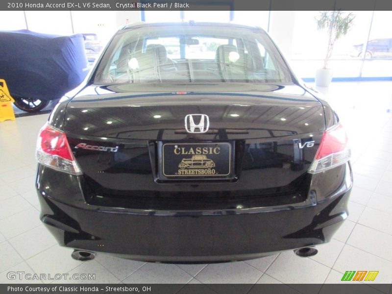 Crystal Black Pearl / Black 2010 Honda Accord EX-L V6 Sedan