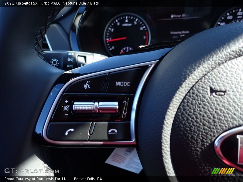 Neptune Blue / Black 2021 Kia Seltos SX Turbo AWD