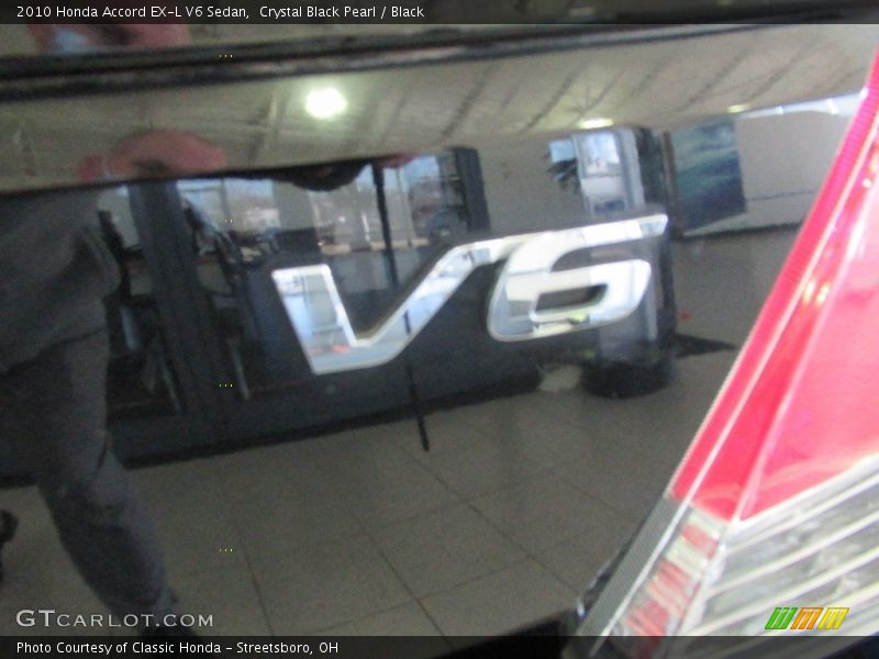 Crystal Black Pearl / Black 2010 Honda Accord EX-L V6 Sedan