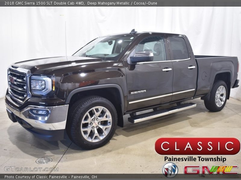 Deep Mahogany Metallic / Cocoa/­Dune 2018 GMC Sierra 1500 SLT Double Cab 4WD