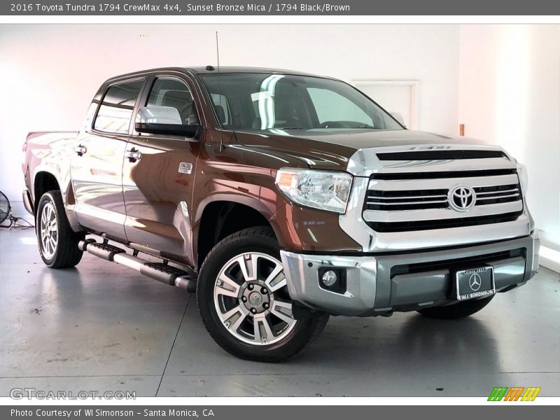 Sunset Bronze Mica / 1794 Black/Brown 2016 Toyota Tundra 1794 CrewMax 4x4