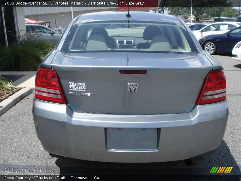 Silver Steel Metallic / Dark Slate Gray/Light Slate Gray 2008 Dodge Avenger SE