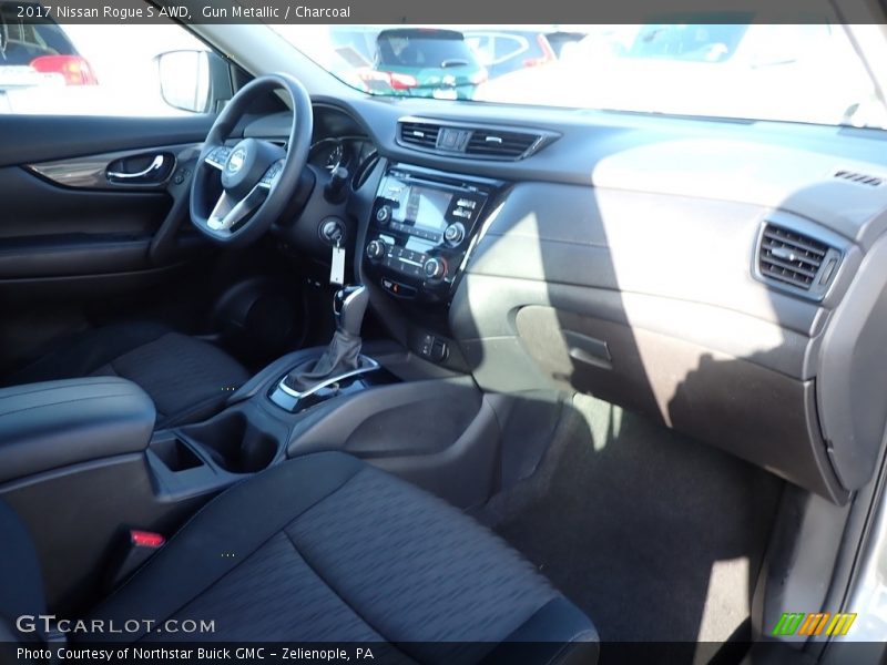 Gun Metallic / Charcoal 2017 Nissan Rogue S AWD