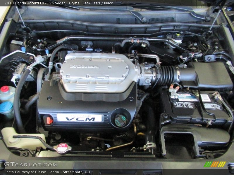 Crystal Black Pearl / Black 2010 Honda Accord EX-L V6 Sedan