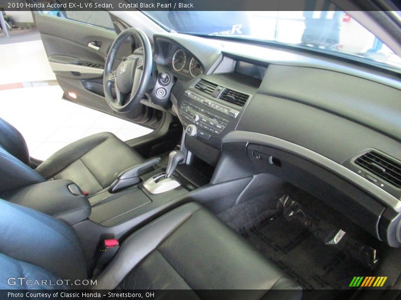 Crystal Black Pearl / Black 2010 Honda Accord EX-L V6 Sedan