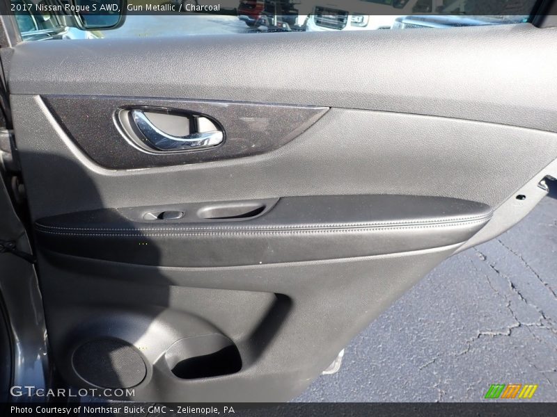 Gun Metallic / Charcoal 2017 Nissan Rogue S AWD