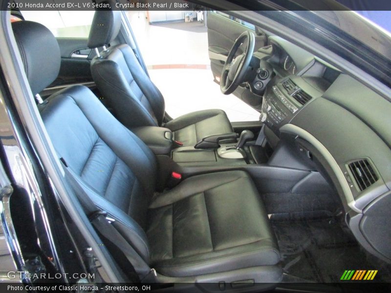 Crystal Black Pearl / Black 2010 Honda Accord EX-L V6 Sedan