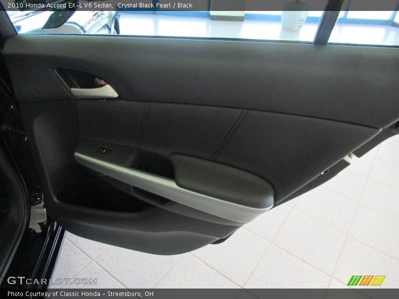 Crystal Black Pearl / Black 2010 Honda Accord EX-L V6 Sedan