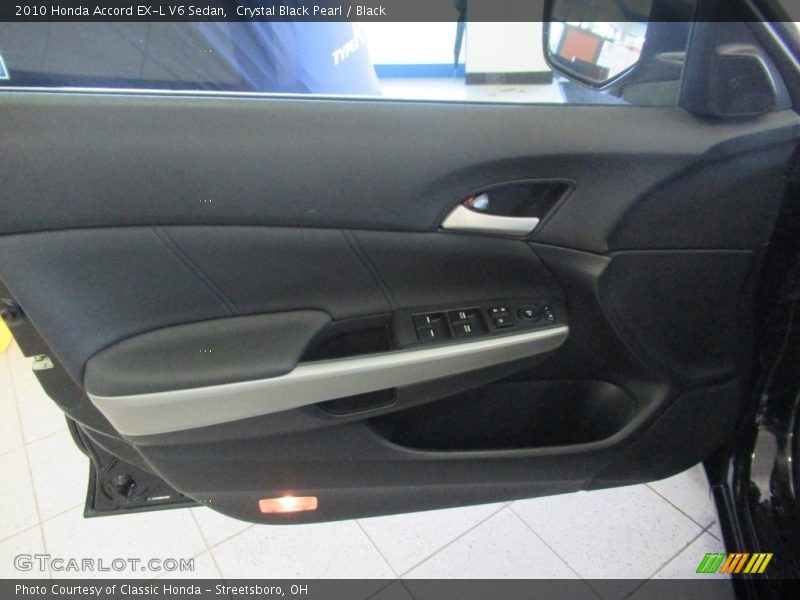 Crystal Black Pearl / Black 2010 Honda Accord EX-L V6 Sedan