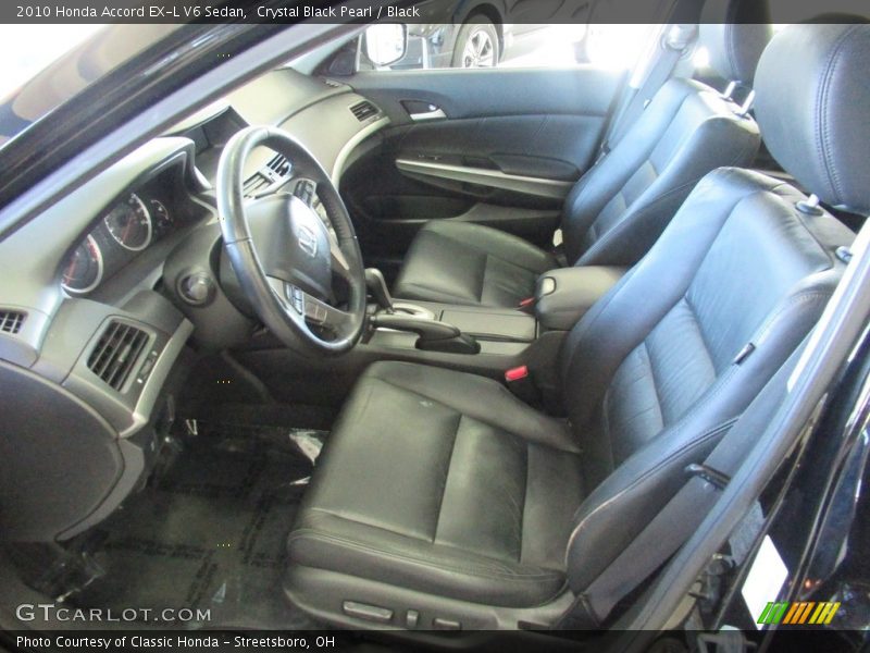 Crystal Black Pearl / Black 2010 Honda Accord EX-L V6 Sedan