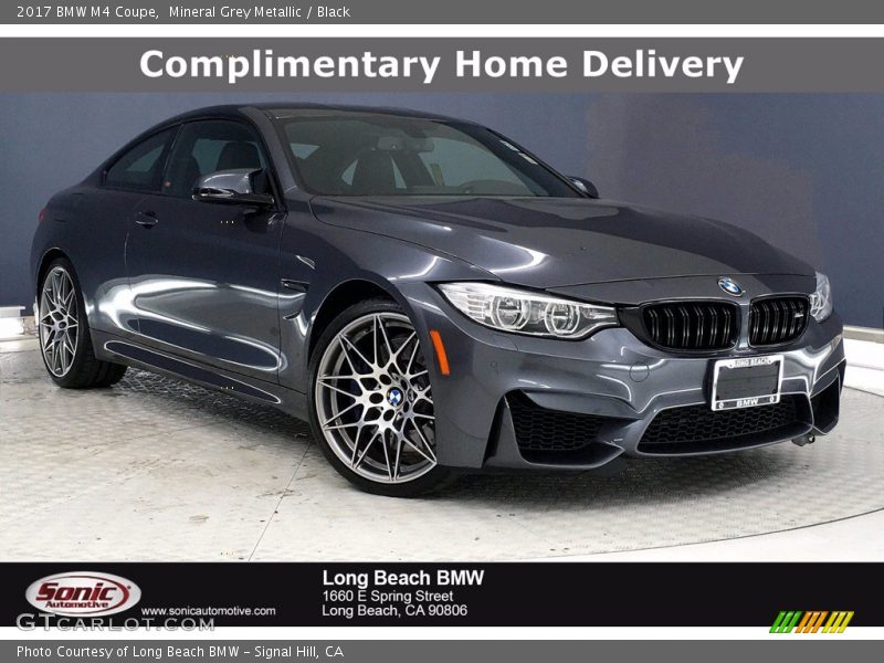 Mineral Grey Metallic / Black 2017 BMW M4 Coupe