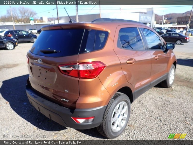 Canyon Ridge Metallic / Ebony Black 2020 Ford EcoSport SE 4WD