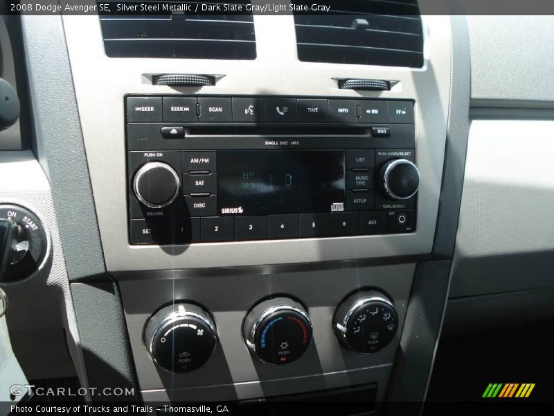 Silver Steel Metallic / Dark Slate Gray/Light Slate Gray 2008 Dodge Avenger SE