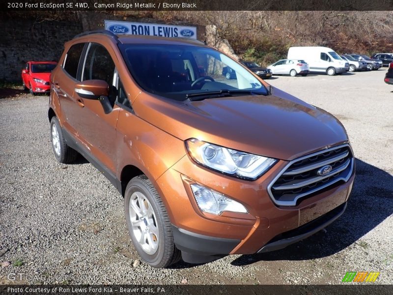 Canyon Ridge Metallic / Ebony Black 2020 Ford EcoSport SE 4WD