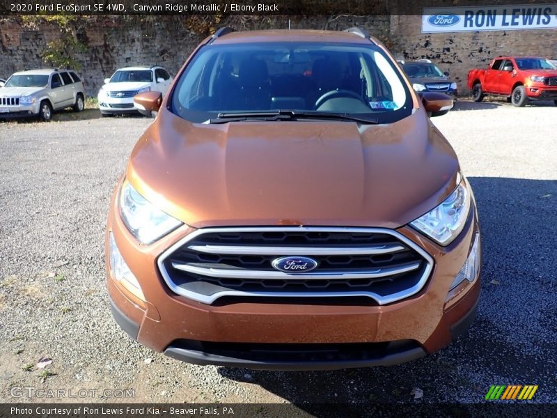 Canyon Ridge Metallic / Ebony Black 2020 Ford EcoSport SE 4WD