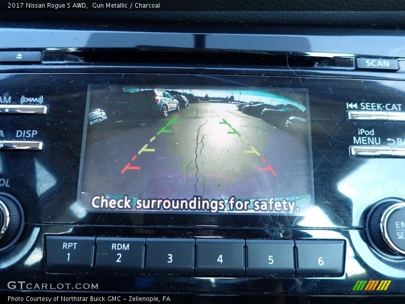 Gun Metallic / Charcoal 2017 Nissan Rogue S AWD