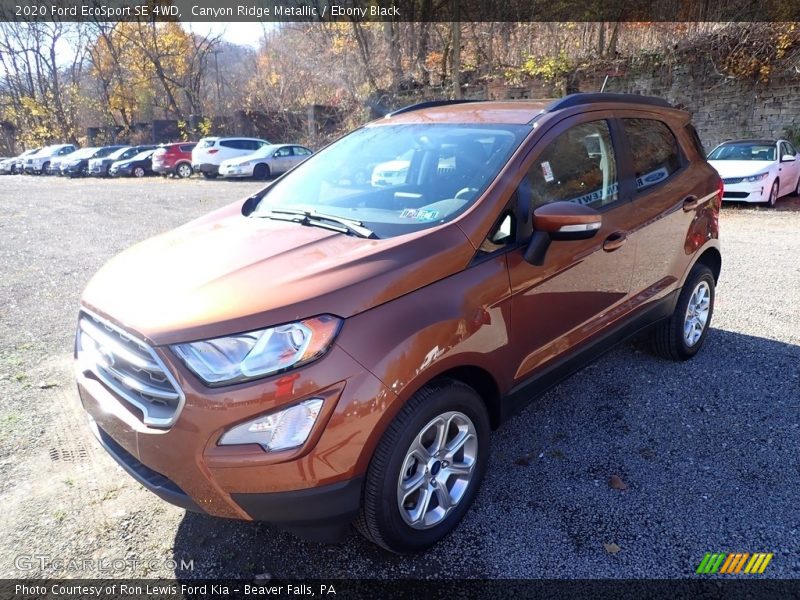 Canyon Ridge Metallic / Ebony Black 2020 Ford EcoSport SE 4WD
