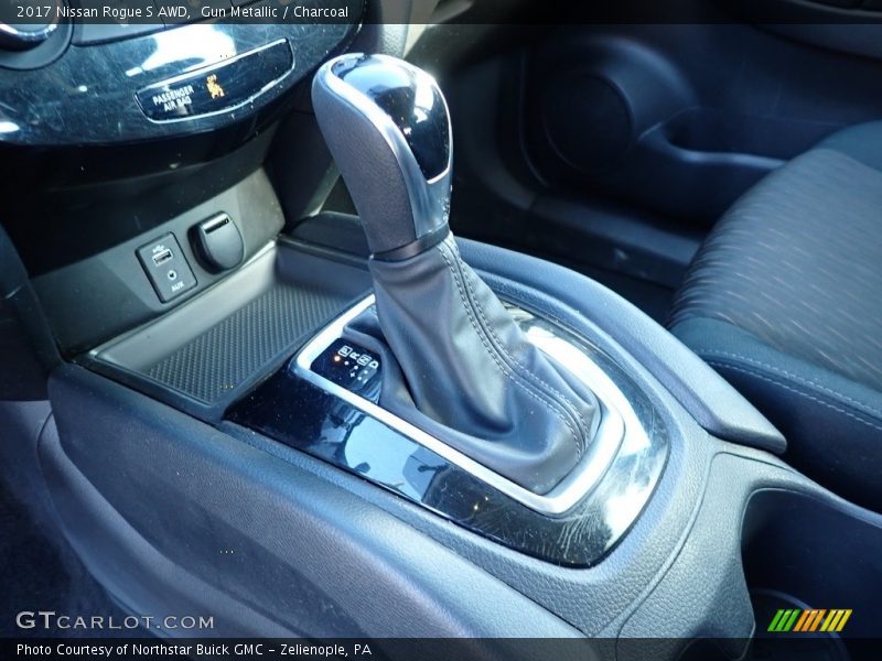 Gun Metallic / Charcoal 2017 Nissan Rogue S AWD