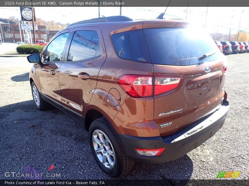 Canyon Ridge Metallic / Ebony Black 2020 Ford EcoSport SE 4WD