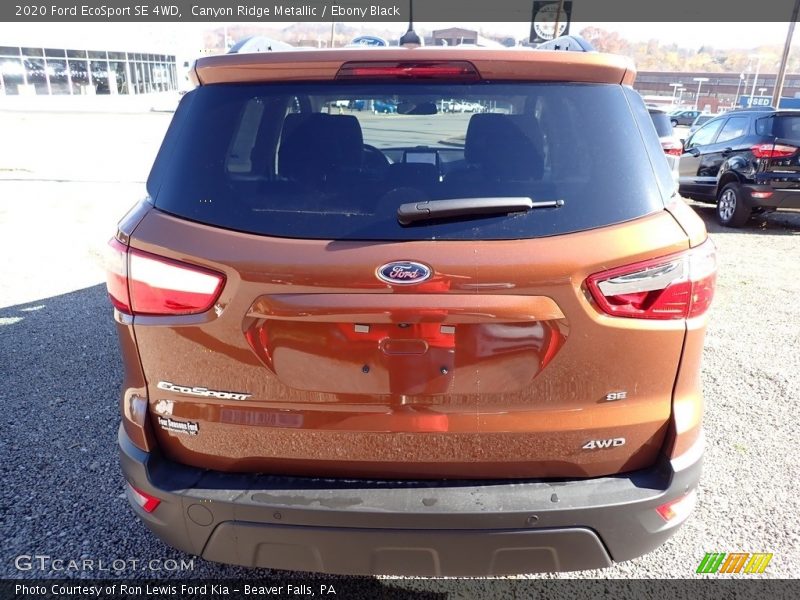 Canyon Ridge Metallic / Ebony Black 2020 Ford EcoSport SE 4WD