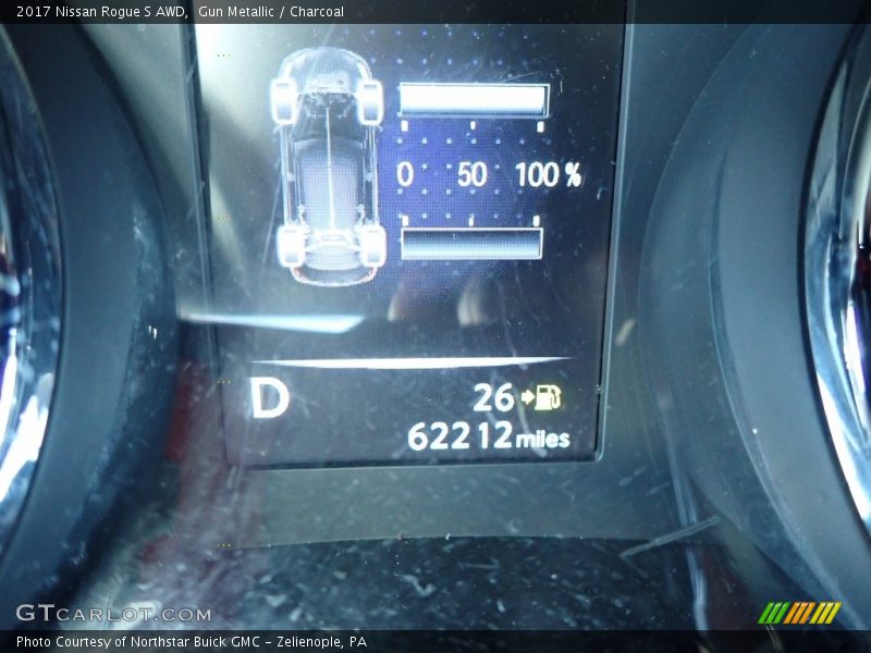 Gun Metallic / Charcoal 2017 Nissan Rogue S AWD