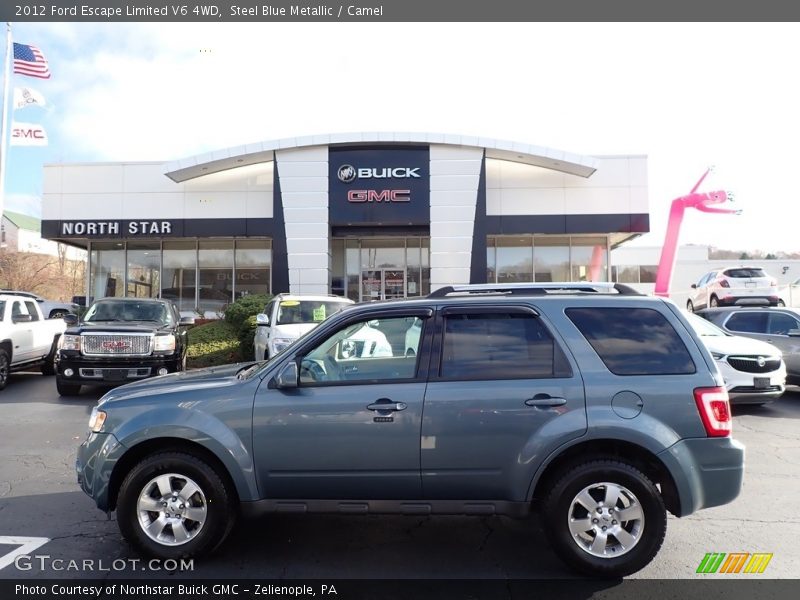 Steel Blue Metallic / Camel 2012 Ford Escape Limited V6 4WD