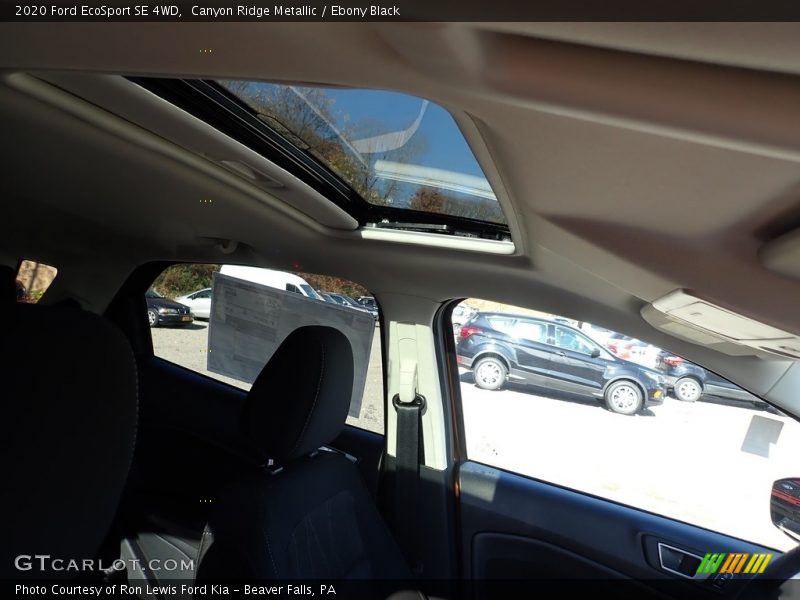 Canyon Ridge Metallic / Ebony Black 2020 Ford EcoSport SE 4WD
