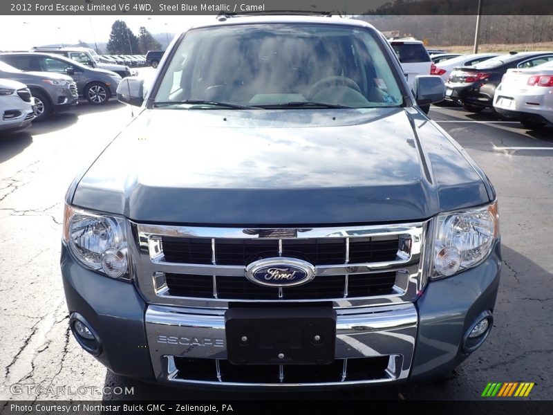 Steel Blue Metallic / Camel 2012 Ford Escape Limited V6 4WD
