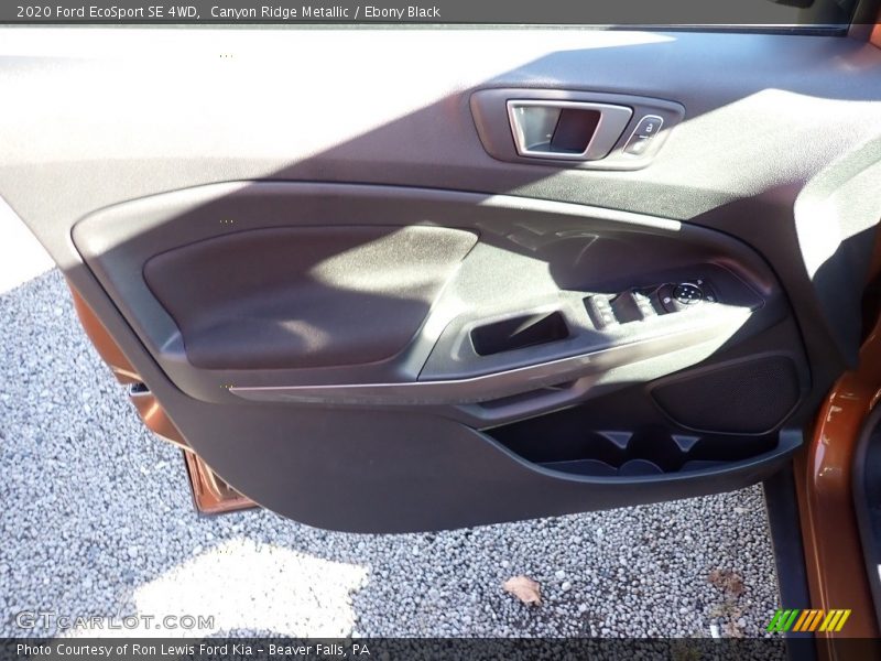 Canyon Ridge Metallic / Ebony Black 2020 Ford EcoSport SE 4WD
