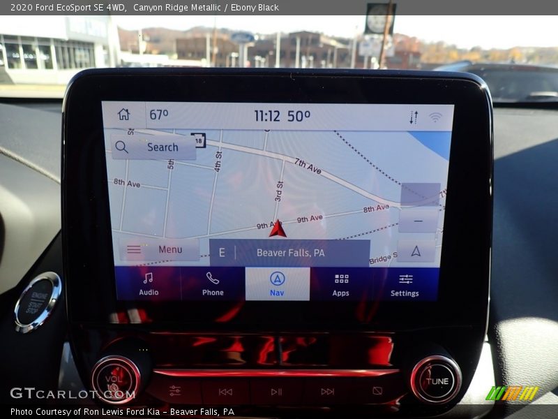 Canyon Ridge Metallic / Ebony Black 2020 Ford EcoSport SE 4WD