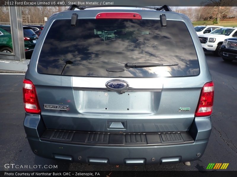Steel Blue Metallic / Camel 2012 Ford Escape Limited V6 4WD