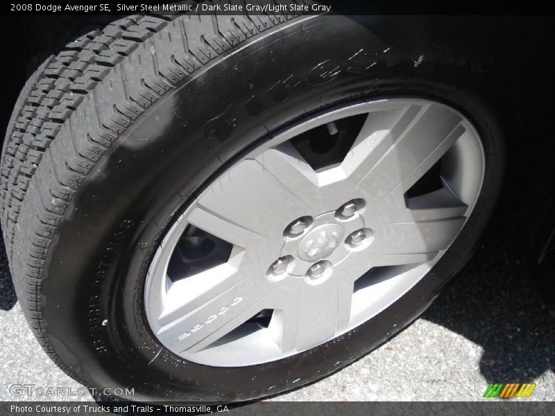 Silver Steel Metallic / Dark Slate Gray/Light Slate Gray 2008 Dodge Avenger SE