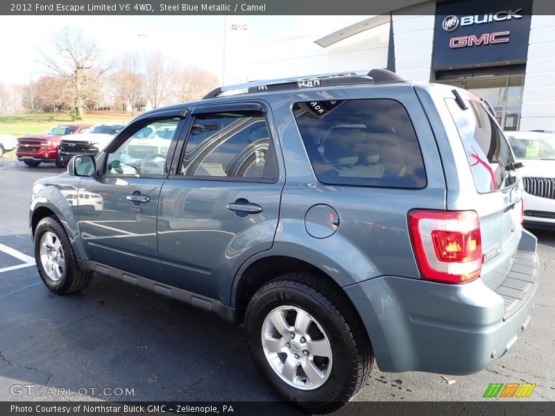 Steel Blue Metallic / Camel 2012 Ford Escape Limited V6 4WD