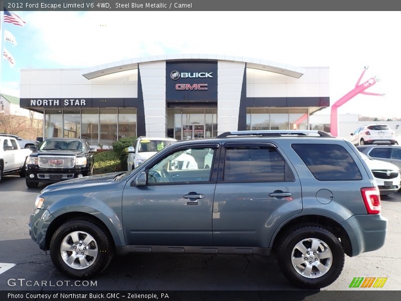 Steel Blue Metallic / Camel 2012 Ford Escape Limited V6 4WD