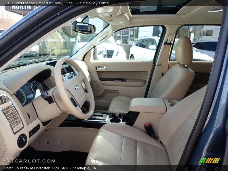 Steel Blue Metallic / Camel 2012 Ford Escape Limited V6 4WD