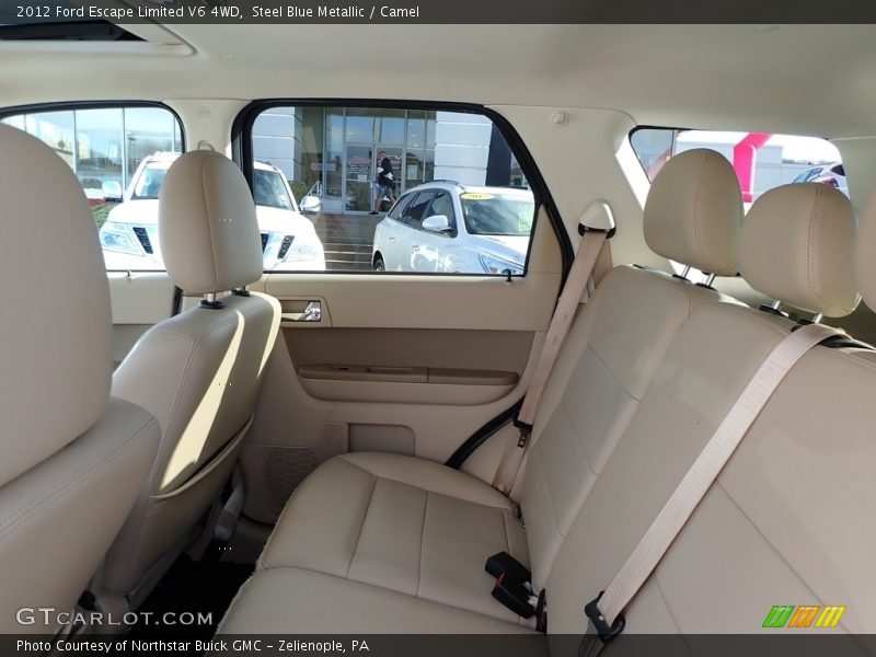 Steel Blue Metallic / Camel 2012 Ford Escape Limited V6 4WD