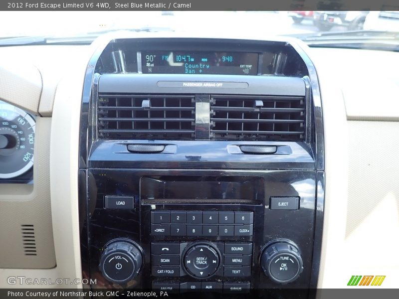 Steel Blue Metallic / Camel 2012 Ford Escape Limited V6 4WD