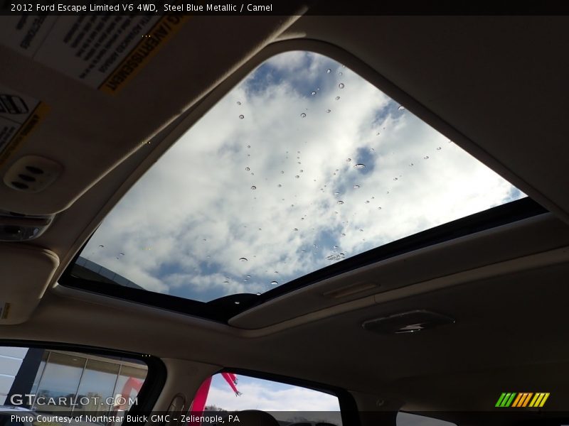 Steel Blue Metallic / Camel 2012 Ford Escape Limited V6 4WD