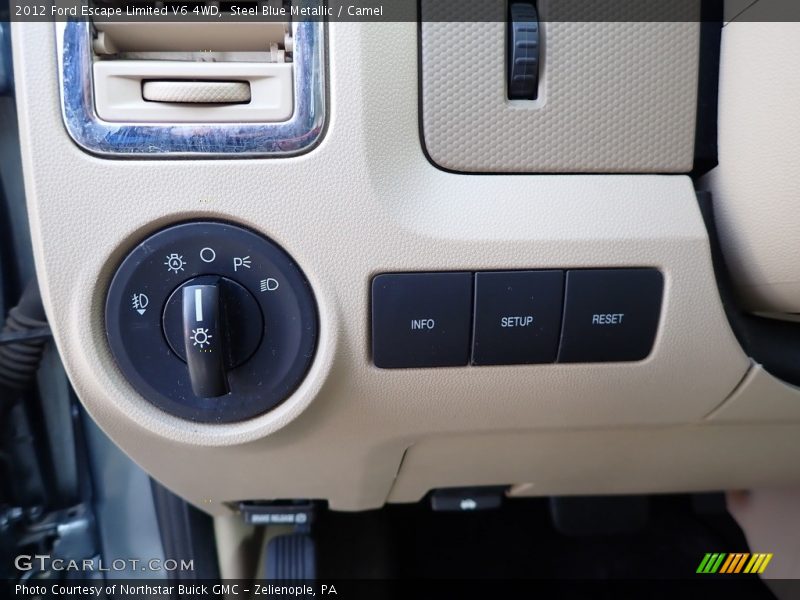Steel Blue Metallic / Camel 2012 Ford Escape Limited V6 4WD