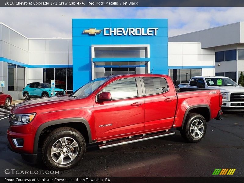 Red Rock Metallic / Jet Black 2016 Chevrolet Colorado Z71 Crew Cab 4x4