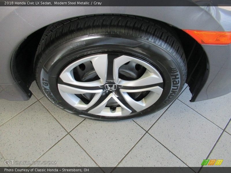 Modern Steel Metallic / Gray 2018 Honda Civic LX Sedan
