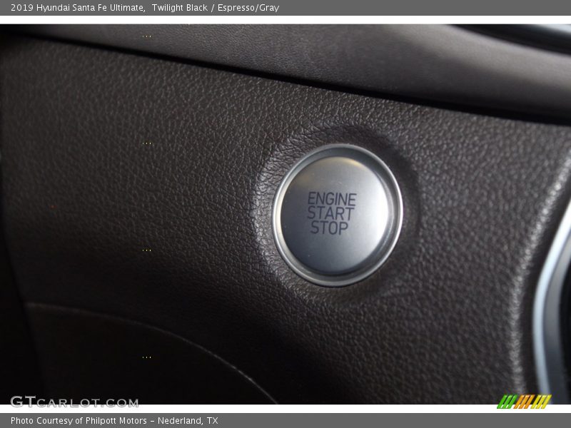 Twilight Black / Espresso/Gray 2019 Hyundai Santa Fe Ultimate