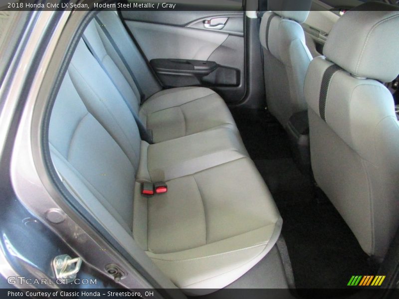 Modern Steel Metallic / Gray 2018 Honda Civic LX Sedan