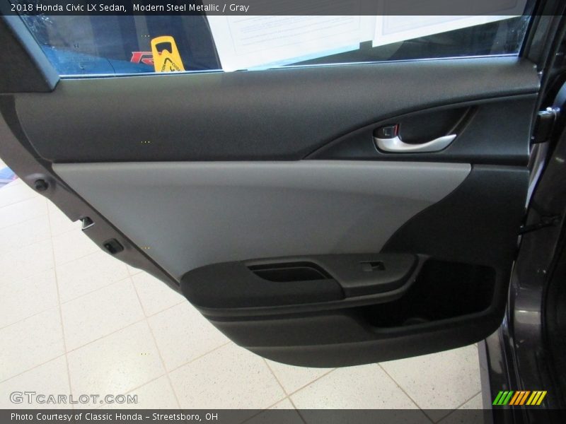 Modern Steel Metallic / Gray 2018 Honda Civic LX Sedan