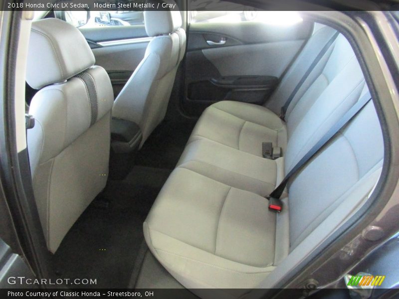 Modern Steel Metallic / Gray 2018 Honda Civic LX Sedan
