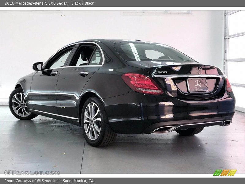 Black / Black 2018 Mercedes-Benz C 300 Sedan