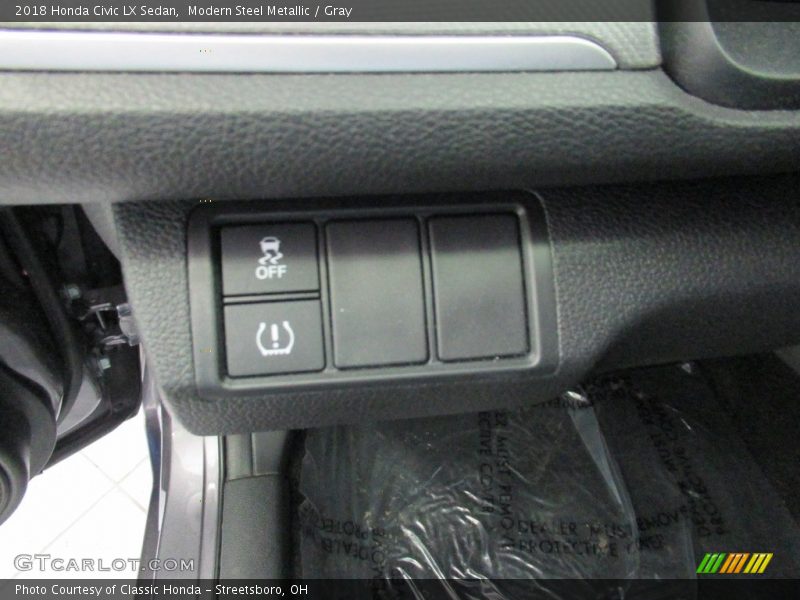 Modern Steel Metallic / Gray 2018 Honda Civic LX Sedan