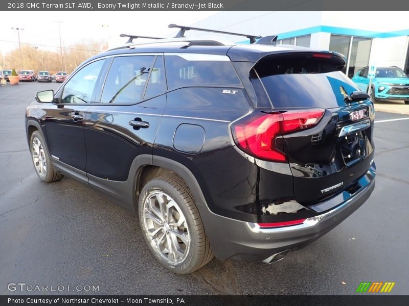 Ebony Twilight Metallic / Brandy/­Jet Black 2018 GMC Terrain SLT AWD